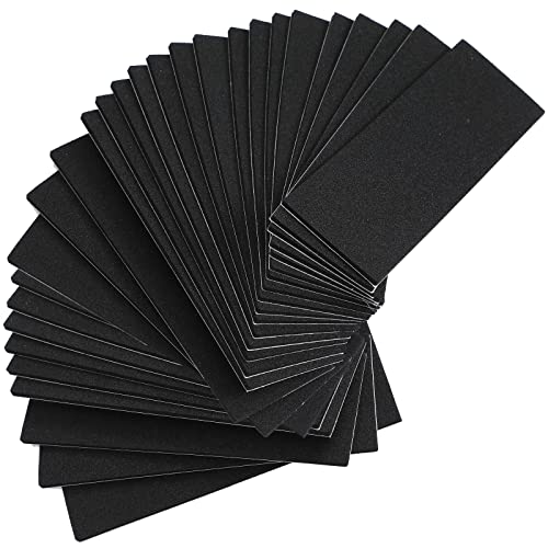 Pajean 24 Pcs Black Fingerboard Foam Grip Tape 110 x 38 x 2 mm Fingerboard Deck Grip Tape for Finger Skateboard Boards, Anti Slip - Image 1