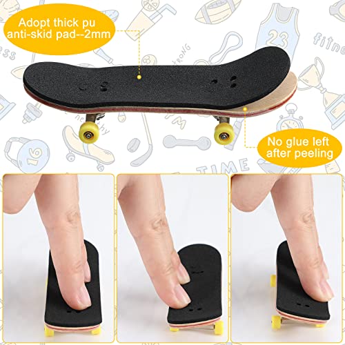 Pajean 24 Pcs Black Fingerboard Foam Grip Tape 110 x 38 x 2 mm Fingerboard Deck Grip Tape for Finger Skateboard Boards, Anti Slip - Image 5