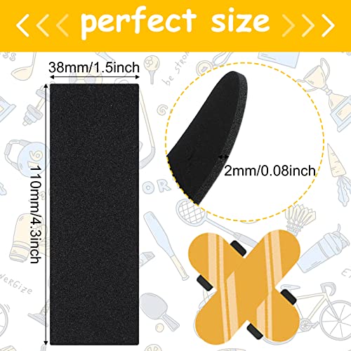 Pajean 24 Pcs Black Fingerboard Foam Grip Tape 110 x 38 x 2 mm Fingerboard Deck Grip Tape for Finger Skateboard Boards, Anti Slip - Image 2