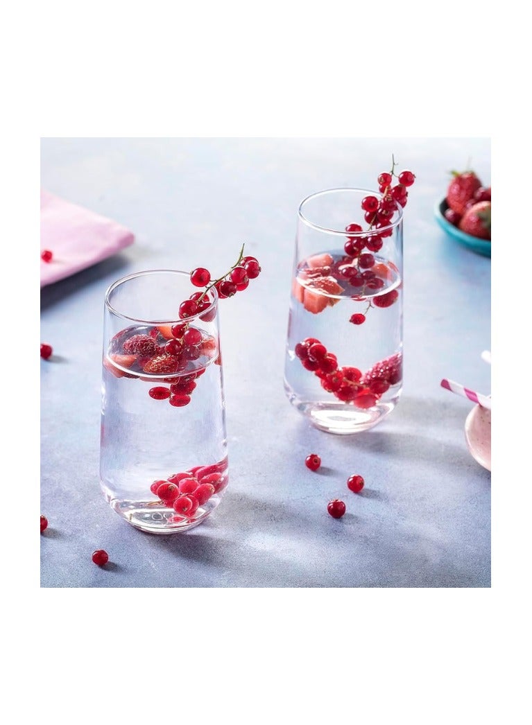 Pasabahce Allegra 6 Piece Hi Ball Set – Allegra-470ml- Clear Color-Turkey Made Clear - Image 4