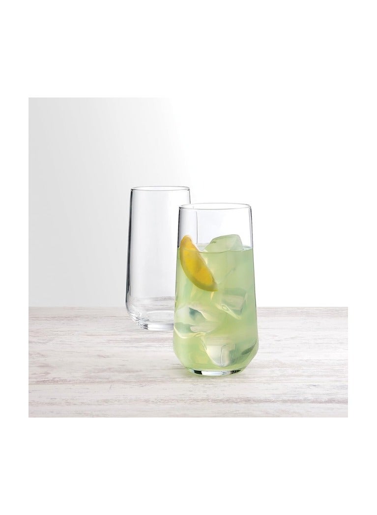 Pasabahce Allegra 6 Piece Hi Ball Set – Allegra-470ml- Clear Color-Turkey Made Clear - Image 3