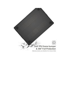 ماركة غير محددة حافظة متوافقة مع جهاز ماك بوك برو 16 بوصة الجديد M3 A2991 M2 A2780 M1 A2485 إصدار 2024-2021 غطاء بلاستيكي صلب لجهاز ماك بوك برو 16 بوصة باللون الأسود  - Image 3