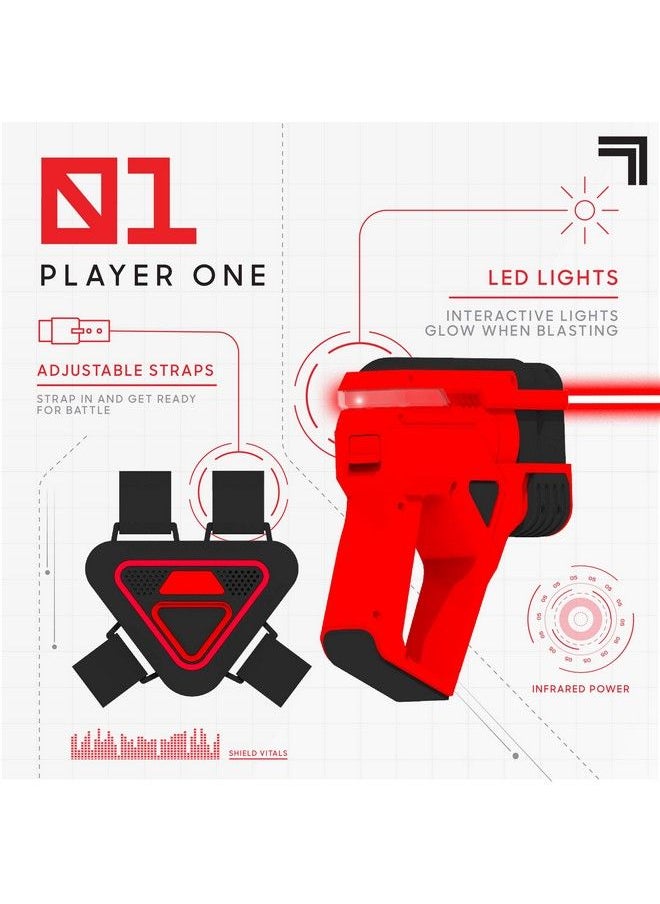 Sharper Image Twoplayer Toy Laser Tag Gun & Vest Armor Set For Kids Safe For Children And Adults Indoor & Outdoor Battle Games Combine Multiple Sets For Multiplayer Freeforall!  - Image 5