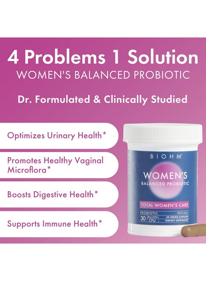 BIOHM Probiotics for Women, 30 Billion CFU, 9 Strains (30 Count) Helps Support Total Gut Health, Digestive & Immune System, Vaginal Probiotic for Urinary Tract & Vaginal Health, 30 Day Supply - Image 5