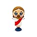 GOOFBALLS Jesus Dashboard Dancer Fun Bobblehead of Christ with Open Arms Religious Car Accessory with Sticky Pad Cute and Unique Gift for Believers Christian Drivers Faithful Friends - Image 3