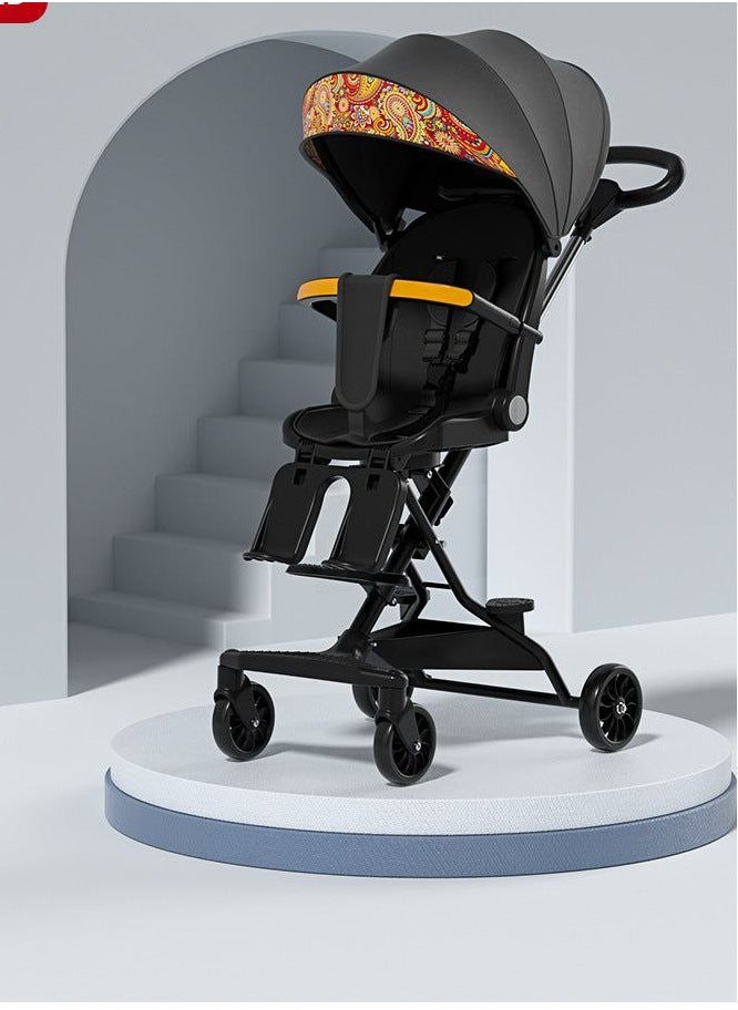 Generic Cool Berry Lightweight Baby Stroller Two-way Pushing Foldable Can Be lying Can Sitting with Canopy Suitable For Children  - Image 1