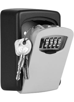 Fariox DEA Key Storage Lock Box Outdoor High Security Wall Mounted Key Safe Box Code Secure Lock Storage 4Digit Combination Password Key Storage Lock Box