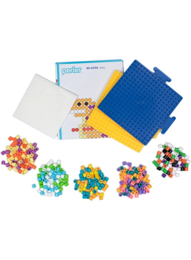 Perler Colorful Dinosaur Fuse Bead Craft Kit for Kids, Multicolor, Small, 2000 Piece - Image 3