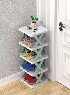 ALMUFARREJ Plastic Multi-Functional Shoe Storage Rack 26X24X65 Cm 5 Shelves 5 Pairs Of Shoes  - Image 4