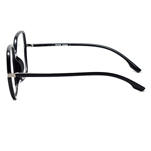 Peter Jones Oversized Square Black Blue Light Blocking Computer Glasses for Women/Girls (AG20509B) - Image 5