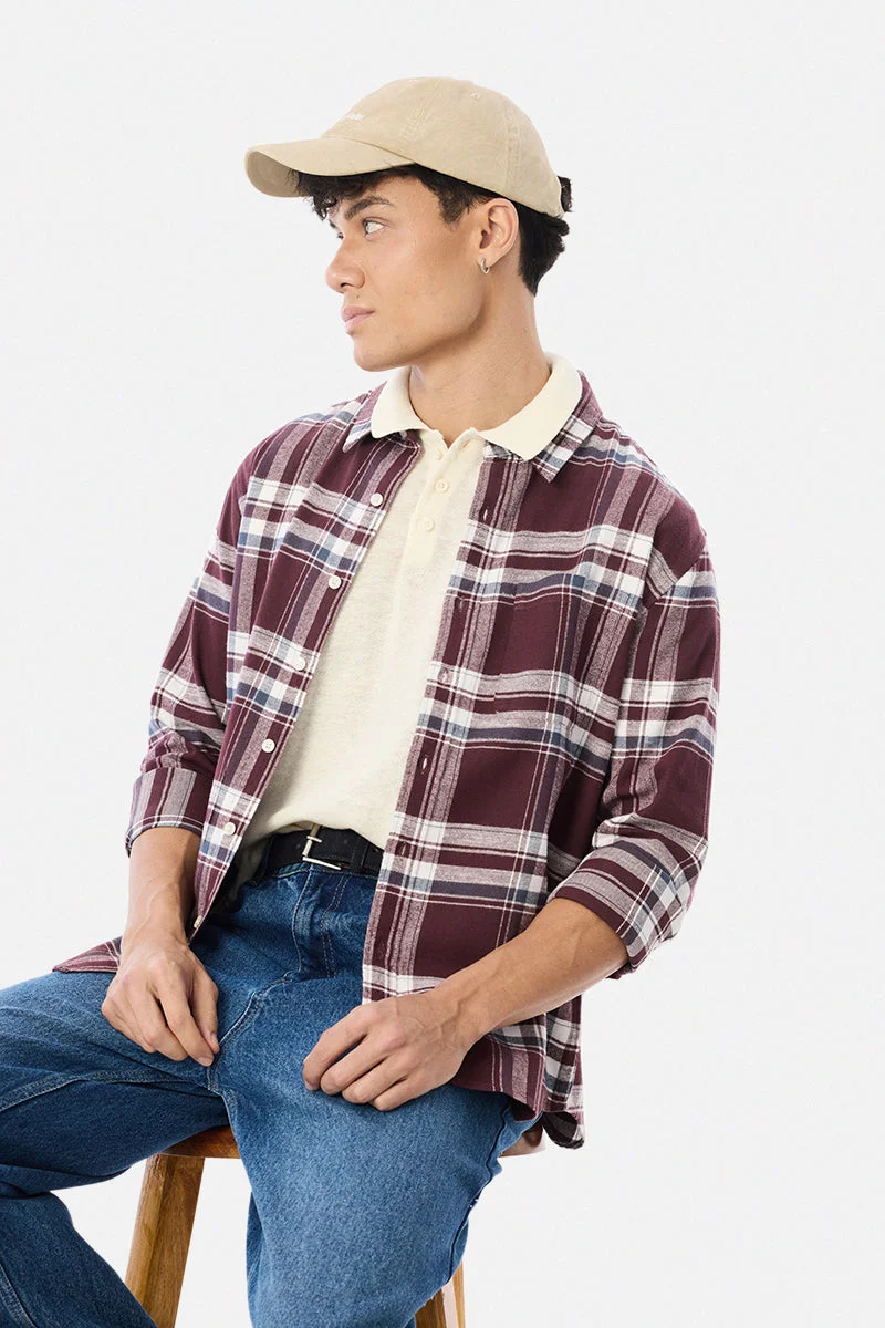 SNITCH Light Weight Flannel Plaid Shirt
