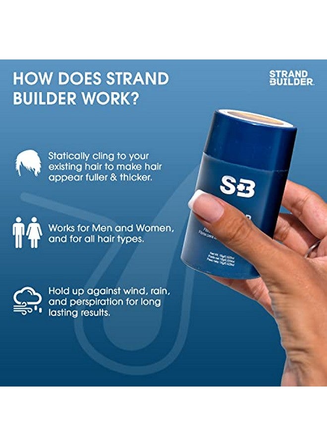 ستاند بيلدر ألياف الشعر لتخفيف الشعر وتساقط الشعر، ألياف بناء الشعر بالكيراتين الطبيعية، تكثيف الشعر غير قابل للاكتشاف للرجال والنساء، 15 جم (رمادي) - Image 4
