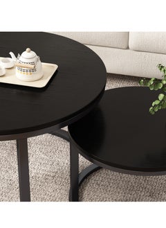 Round Nesting Coffee Table, Modern Decorative Coffee Center Table Set of 2, Sintered Stone Coffee Table for Living Room with Sturdy Metal Frame - pzsku/Z37741690F49716CB581CZ/45/_/1721378084/8c929e4b-1b7b-4d42-9b4e-f8102e1fc2bd