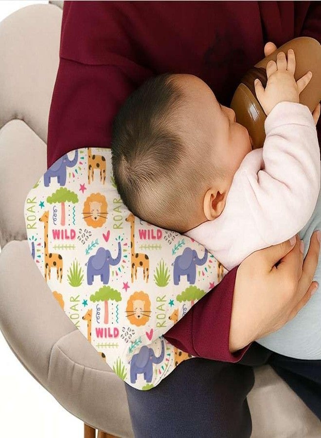 ADMIRAE Arm Feeding Pillow for Baby, Soft Nursing Pillow for Comfortable Feeding | Easy-to-Wear Arm Cushion for Mom & Dad |Washable Cover |Ideal for Bottle & Breastfeeding - Animal Print - Image 3