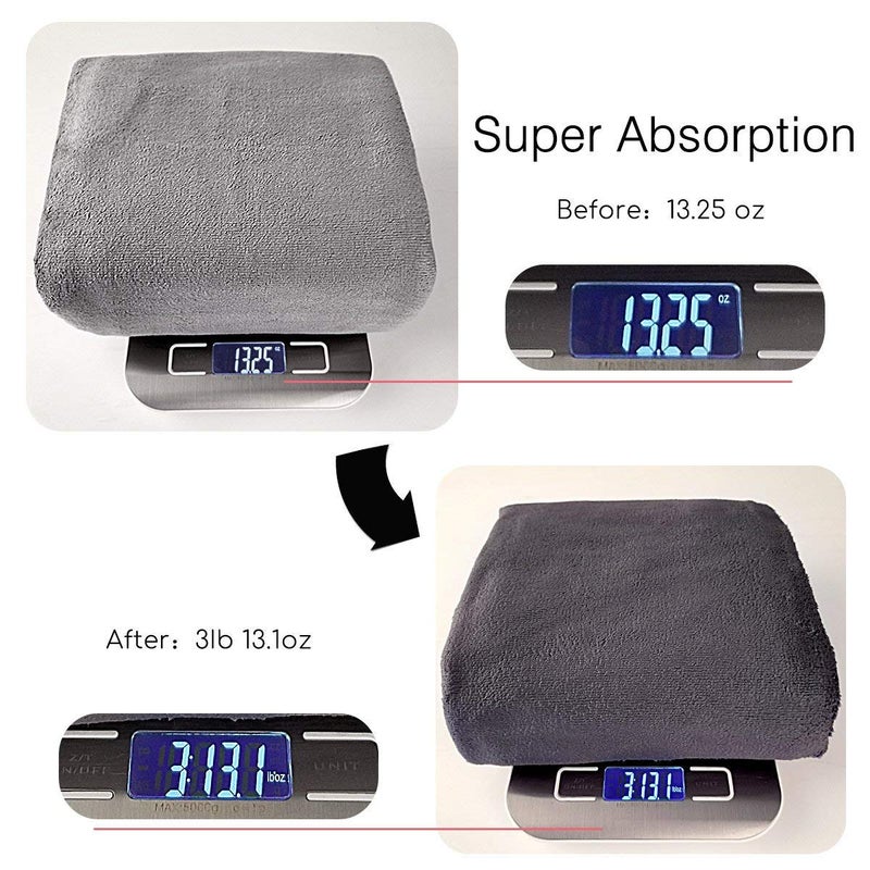 جي ام ال مناشف حمام الألياف الدقيقة JML من منشفة حمام 2 حزمة (30 "" × 60 "") ناعمة كبيرة الحجم الفائقة والتجفيف السريع متعدد الأغراض استخدام لليوغا اللياقة البدنية (بنية) - Image 3