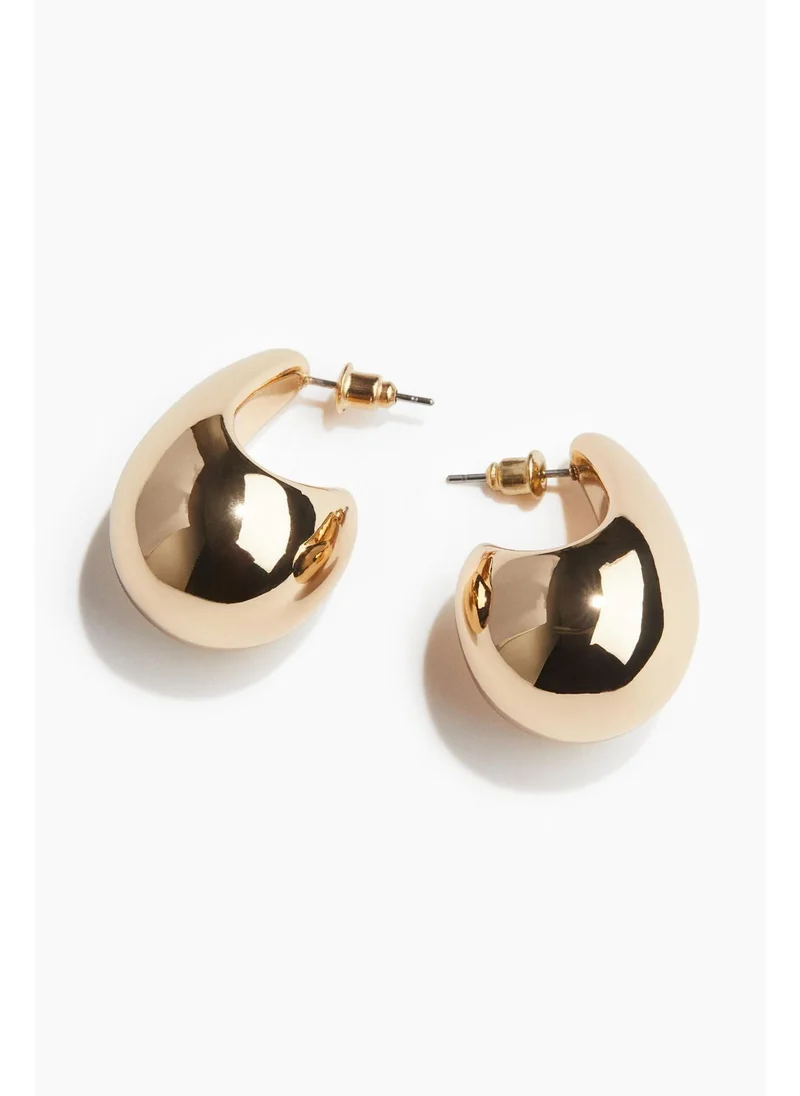 اتش اند ام Large dome earrings