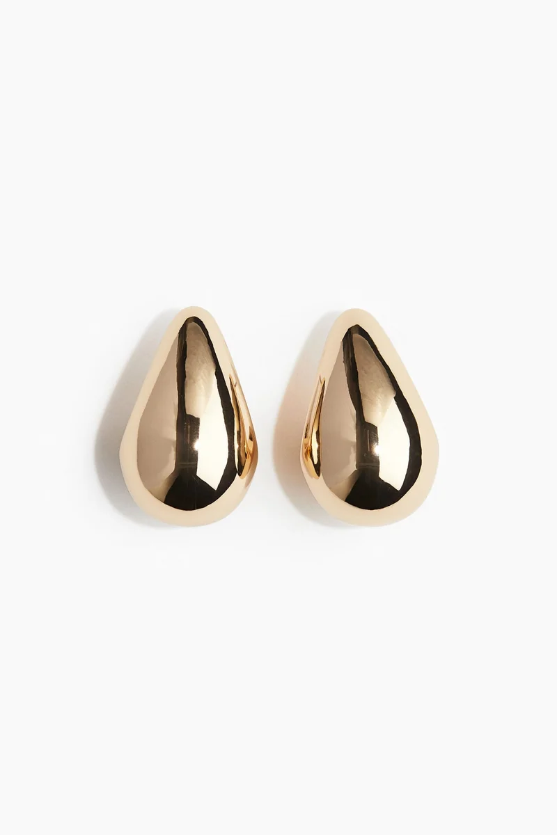 اتش اند ام Large dome earrings