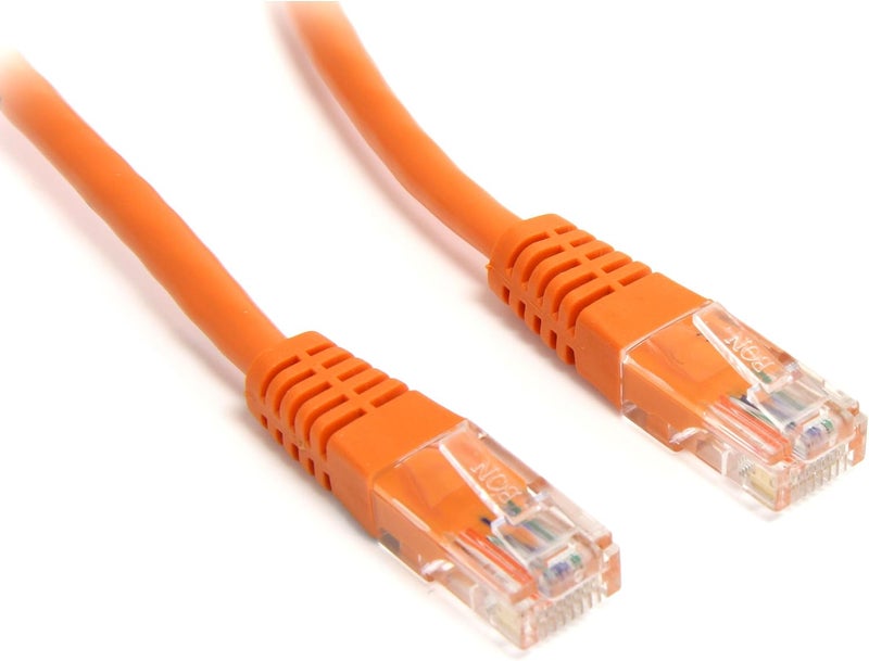 ستار تك كابل توصيل كات 5 إي بطول 15 قدم من .com مع موصلات RJ45 مصبوبة - برتقالي - كابل توصيل إيثرنت كات 5 إي - كابل توصيل كات 5 إي UTP بطول 15 قدم (M45PATCH15OR) - Image 1