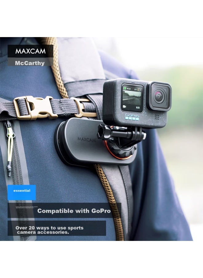 Maxcam/maisikamu, Suitable For Ace Pro 2/gopro 13/12/11 Action Camera Backpack Strap, Fixed Base, Shoulder Strap, Backpack Strap Clip, Bracket Accessories - Image 1