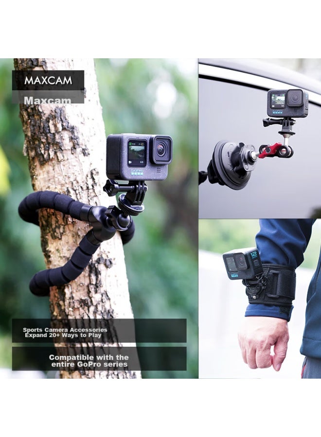 Maxcam/maisikamu, Suitable For Ace Pro 2/gopro 13/12/11 Action Camera Backpack Strap, Fixed Base, Shoulder Strap, Backpack Strap Clip, Bracket Accessories - Image 4