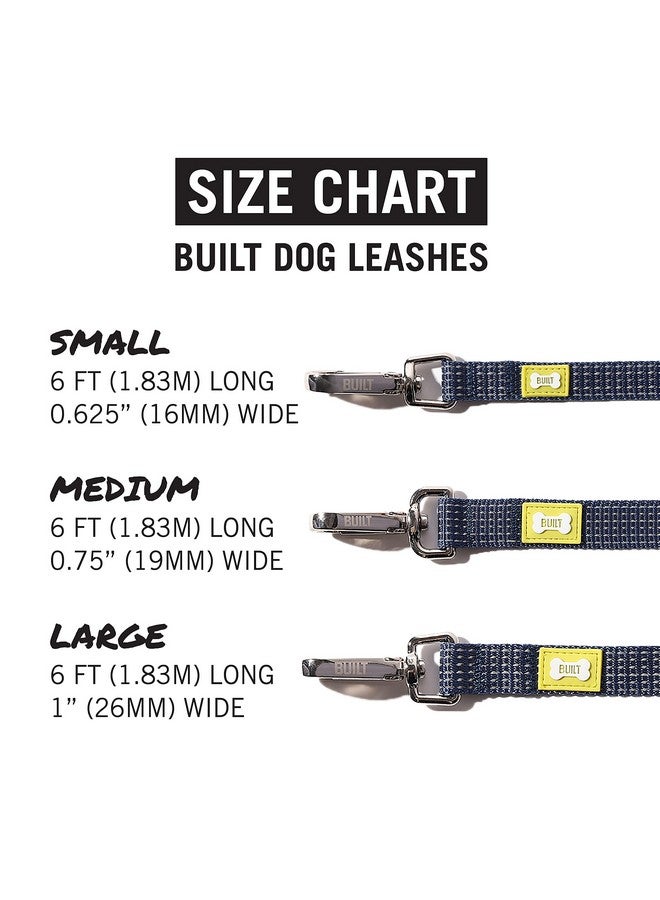BUILT Pet Nightsafe Dog Leash Large, Navy and Yellow - Image 5