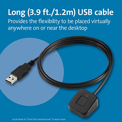 Kensington VeriMark Desktop USB Fingerprint Reader - Windows Hello, Windows 11 Fingerprint Scanner for PC, FIDO U2F, FIDO2 (K62330WW) - Image 4