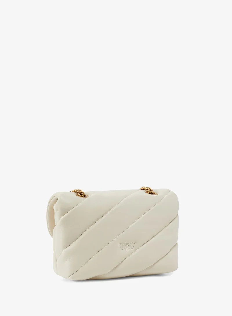 PINKO Small Puff Maxi Quilt Love Bag