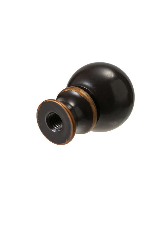 ZE-268S6- Lighting Lamp Finials 1-1/2 In High, 1/4-28 In Base Ball Finials for Lamp Shade, Finial Lamp Shade Top Screw, Lamp Shade Finials for Table Lamps, Floor Lamps, Lamp Topper Knob, Oil Rubbed Bronze 2PCS - Image 2