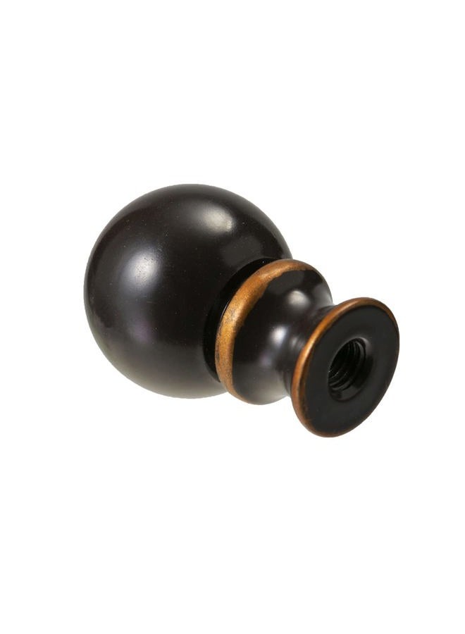 ZE-268S6- Lighting Lamp Finials 1-1/2 In High, 1/4-28 In Base Ball Finials for Lamp Shade, Finial Lamp Shade Top Screw, Lamp Shade Finials for Table Lamps, Floor Lamps, Lamp Topper Knob, Oil Rubbed Bronze 2PCS - Image 3
