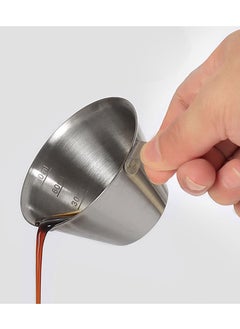 Stainless Steel Espresso Coffee Measureing Cup 90ML Metal Milk Jug Espresso Shot Cup with Scale Home Cafe Shop Drinkware Mesure Jug - pzsku/Z37745E8A1EE9095FD027Z/45/_/1671878529/f03c4557-245c-45d9-a38a-6c1746b42682