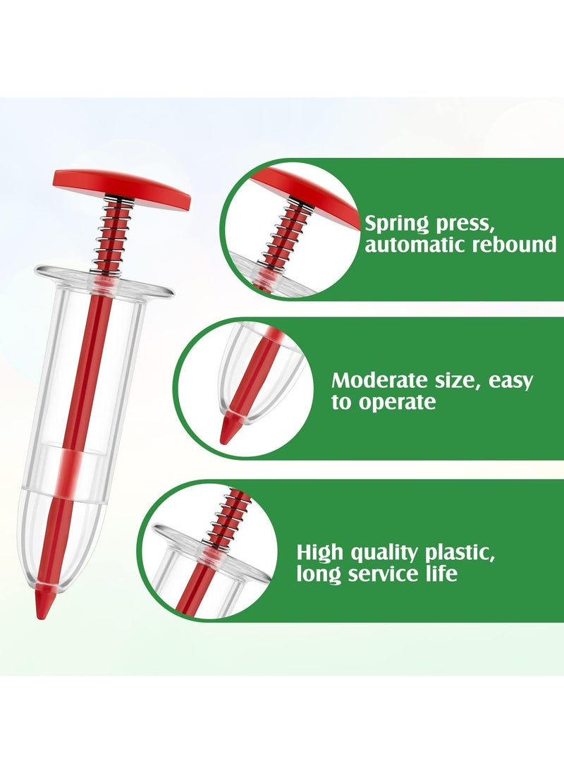 CMGTYYD - 4 Pcs Mini Sowing Seed Dispenser Sower Small Seed Spreader with 2 Transplanting Tools Manual Handheld Seed Planter Mini Hand Spreader Garden Seed Planter for Carrot,Lettuce,Grass and Spinach - Image 1
