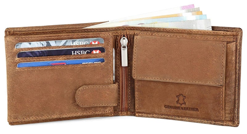 Wildhorn RFID Protected Leather Wallet for Men, Tan Hunter - Image 3