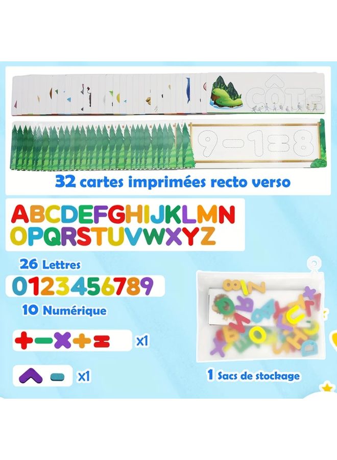 French Spelling Game 32 Double Sided Flash Cards Alphabet Learning Toy Gift For Kids Ages 3 Plus - Image 5