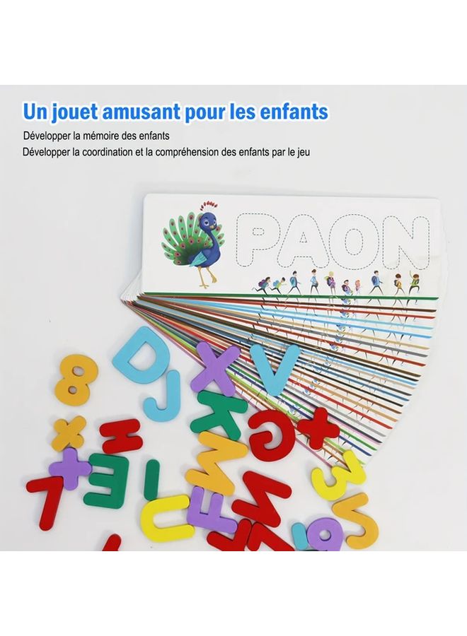 French Spelling Game 32 Double Sided Flash Cards Alphabet Learning Toy Gift For Kids Ages 3 Plus - Image 4