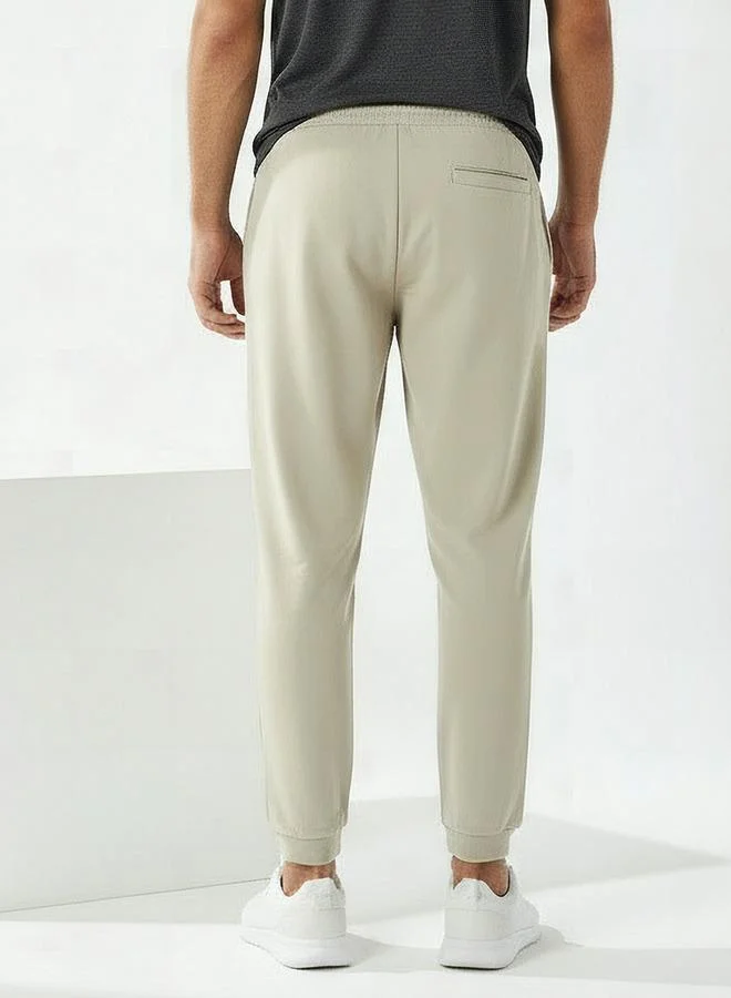 Splash Active GREEN Men Regular Fit Joggers with Drawstring Waist for Men | Best Price UAE