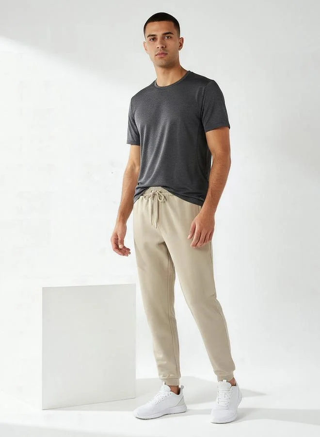 Splash Active GREEN Men Regular Fit Joggers with Drawstring Waist for Men | Best Price UAE