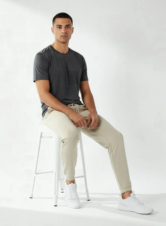 Splash Active GREEN Men Regular Fit Joggers with Drawstring Waist for Men | Best Price UAE