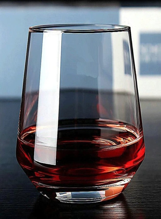 VILON Italian Premium Whiskey Glasses Set of 6 | 370ML Old Fashioned Scotch Glass | Imported Tumblers for Bourbon Wine Cognac Cocktail | Best Gift for Whisky Lovers (VIVOCI 370ML) - Image 1