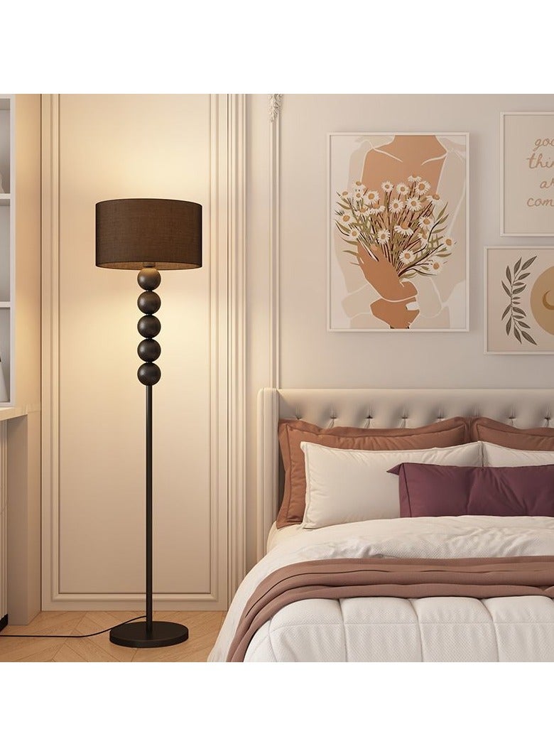 Bolivia's Classic Floor Lamp, Drum Fabric Shade, Creative Pole Standing Lamp with Foot Switch, Interior Decoration Standing Floor Lights, Reading Tall Lamps for Living Room Bedroom - Image 1