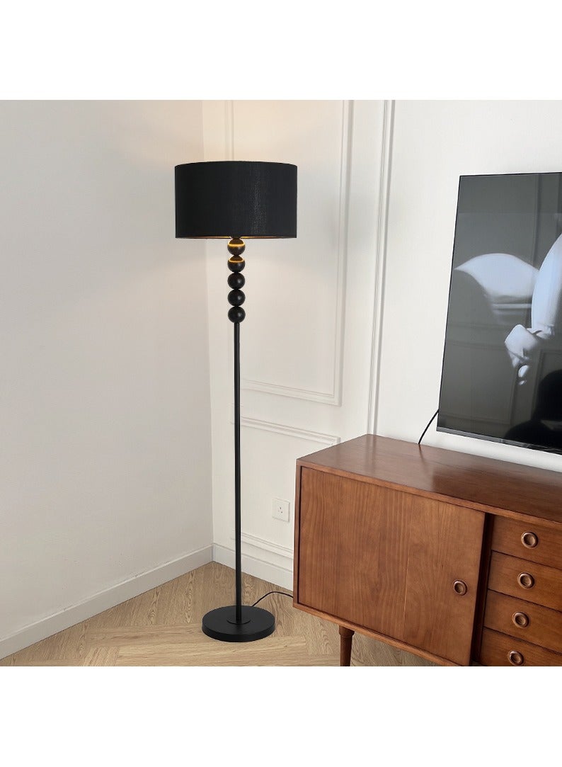 Bolivia's Classic Floor Lamp, Drum Fabric Shade, Creative Pole Standing Lamp with Foot Switch, Interior Decoration Standing Floor Lights, Reading Tall Lamps for Living Room Bedroom - Image 5