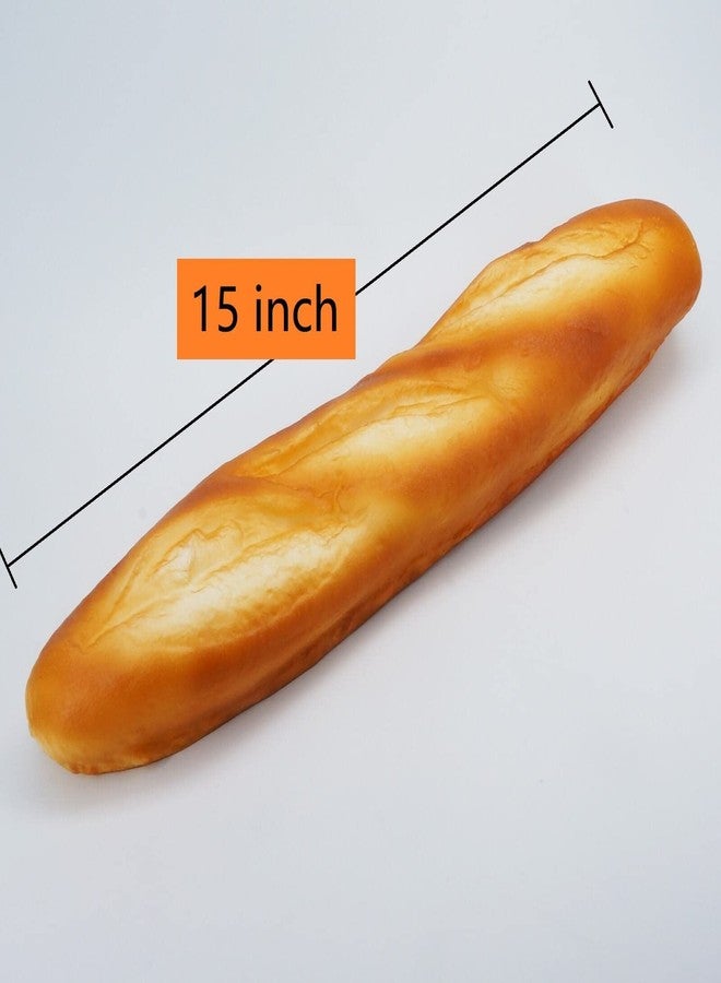 GiftYou Fake Baguette and Realistic French Bread Loaf - Artificial Cake Dessert Decor and Faux Pastries Food Replica for Kitchen and Bakery Display (Baguette) - Image 2