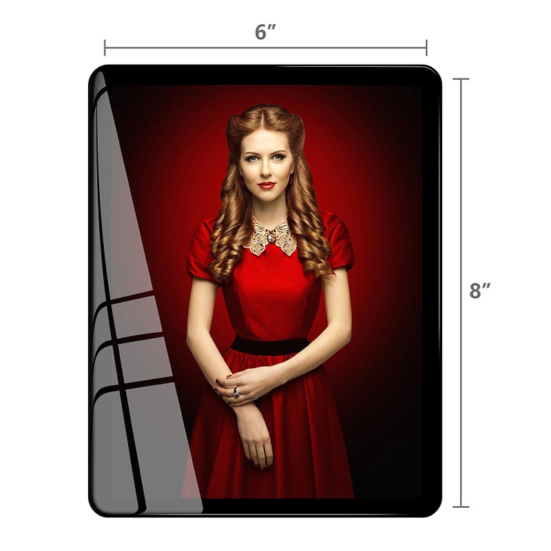 Bluesun 6x8 Picture Frame Black  hanging picture frame  Matted for wall and tabletop Decor (6x8  black) - Image 4