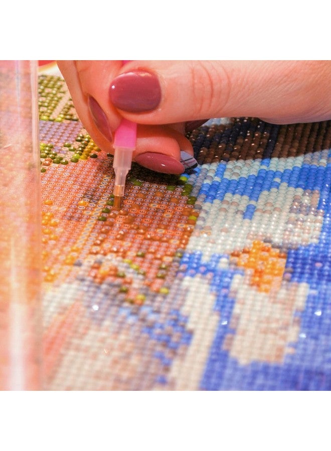 سورس تون مجموعة SourceTon من 50 قطعة من لوحات الماس الفنية، أدوات فنية ماسية، للوحات الماسية 5D، بما في ذلك كتلة مطاطية حمراء، وحقيبة ماسية، وملصق، وقلم حفر، وملقط، ومصحح، وعلبة بلاستيكية - Image 3