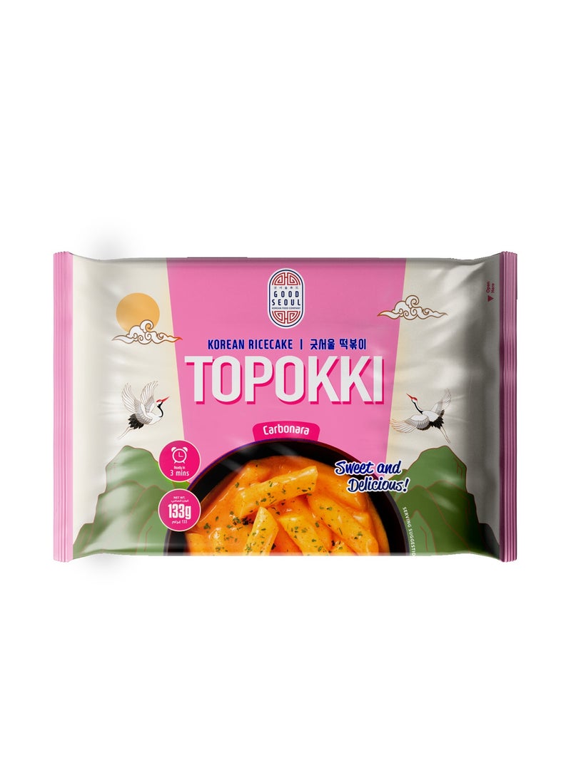 Good Seoul Carbonara Korean Rice Cake Topokki 132g  - Image 1