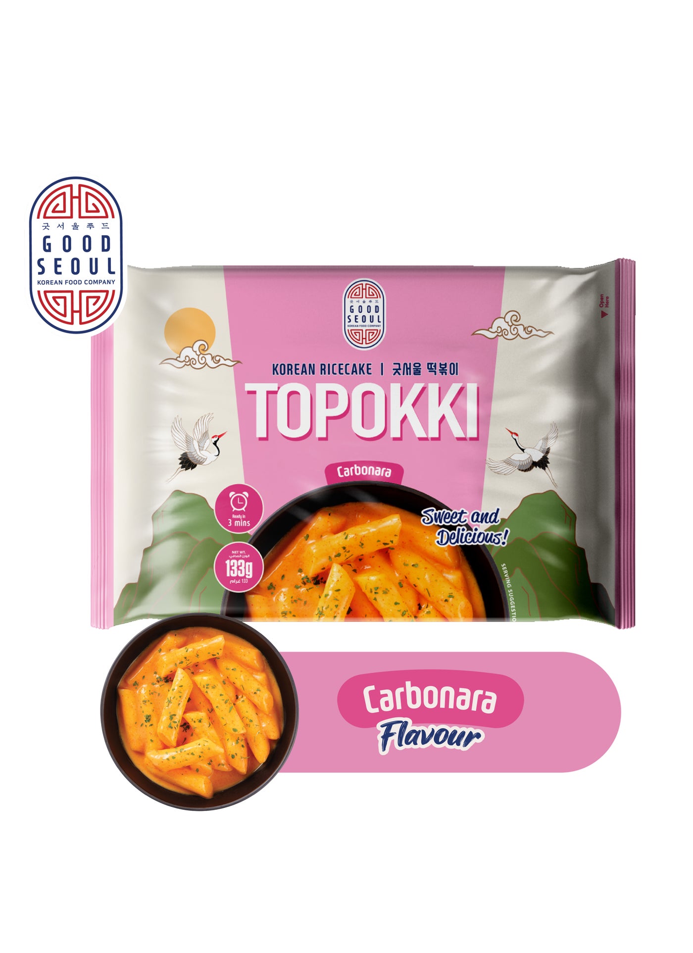 Good Seoul Korean Rice Cake Topokki Carbonara 113 g