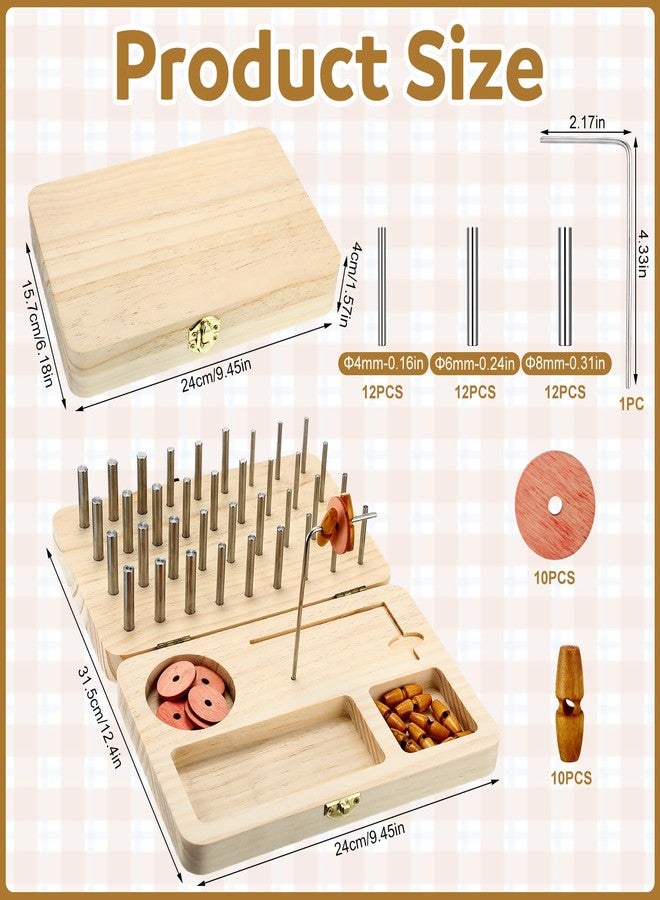 Threehoney Wooden Pegboard for Finger Dexterity, 36-hole Wooden Hand Training Peg Board with Finger Exercise Tools Help to Improve Fine Motor Skills and Hand-eye Coordination - Image 2