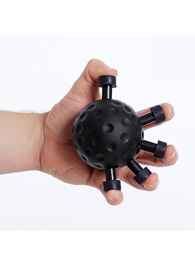 Finger strengthening ball exercise, hand strengthening exercise ball, exercise ball for men (black color and heavier fingers) - Image 1