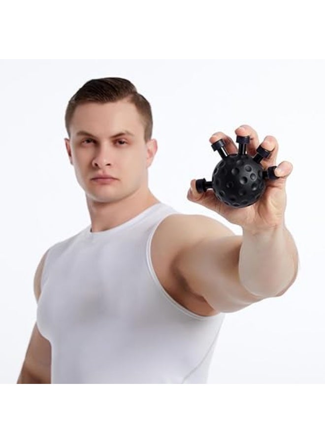 Finger strengthening ball exercise, hand strengthening exercise ball, exercise ball for men (black color and heavier fingers) - Image 2
