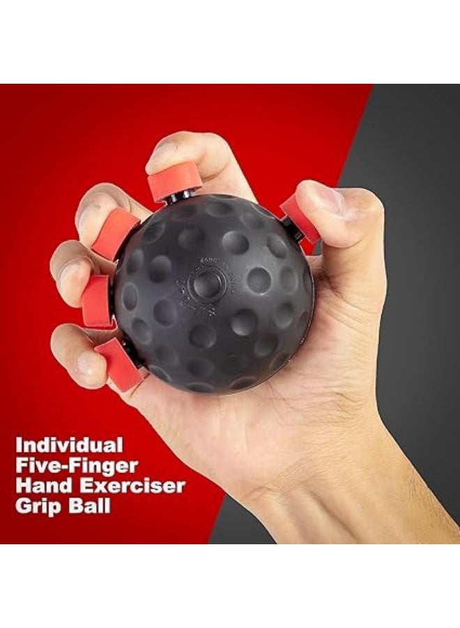 Finger strengthening ball exercise, hand strengthening exercise ball, exercise ball for men (black color and heavier fingers) - Image 3