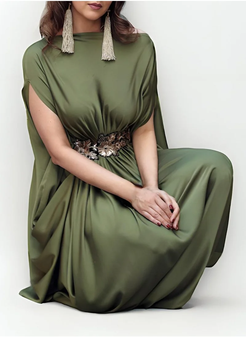 إكستاسي Pleat Drape Gown